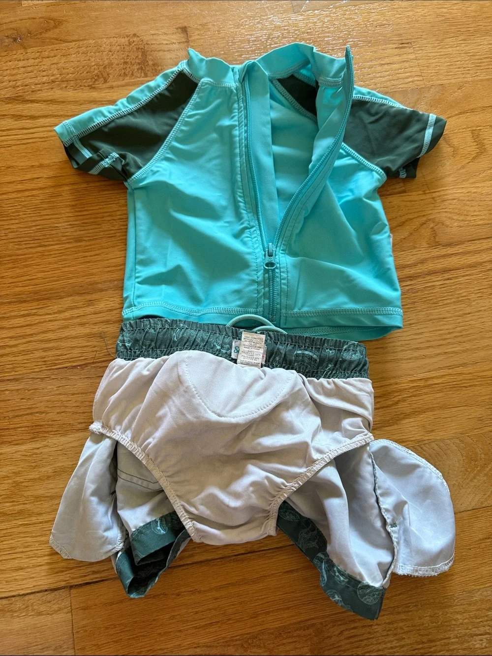 Baby boys Swimzip Rashguard Swim Set size 6-12
